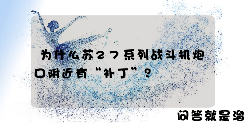 为什么苏27系列战斗机炮口附近有“补丁”？